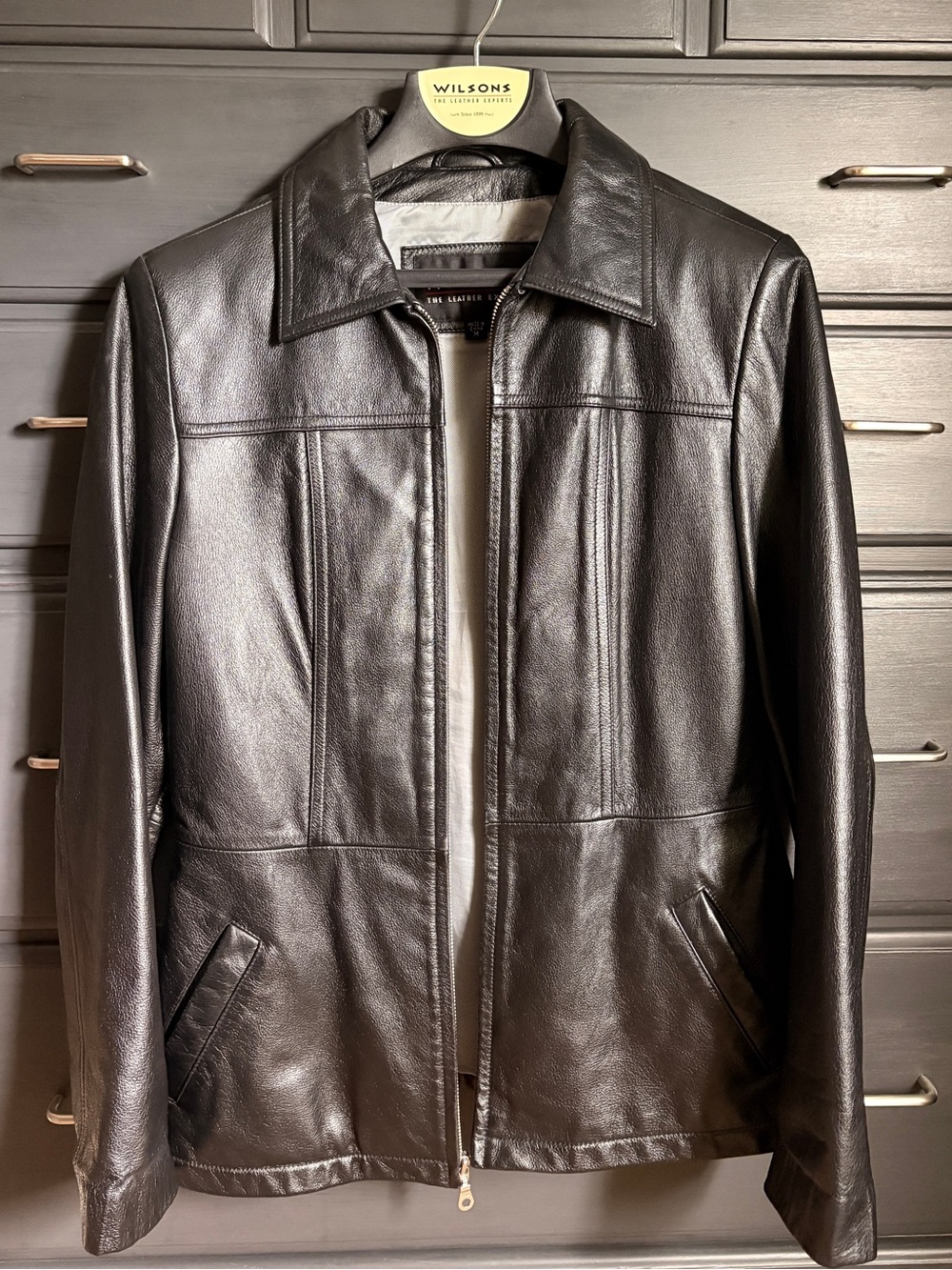 Vintage Wilsons Leather Jacket | Women M | Black